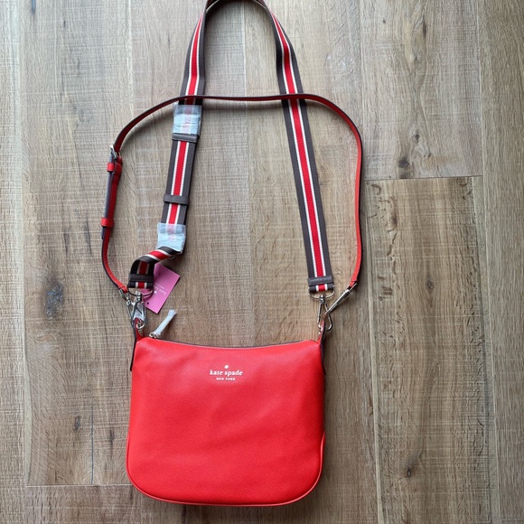 Orangey-Red Kate Spade Purse - Picture 1 of 4